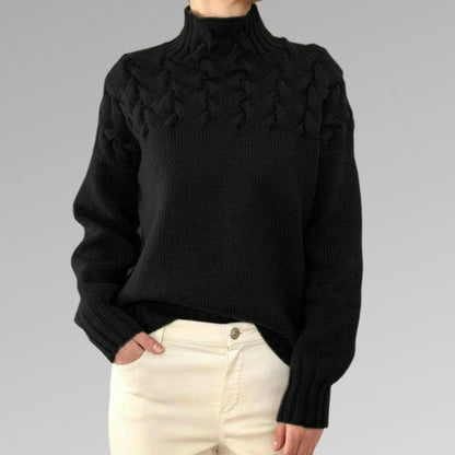 Emma™ | Elegant Cable Knit Sweater