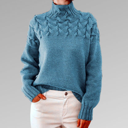 Emma™ | Elegant Cable Knit Sweater