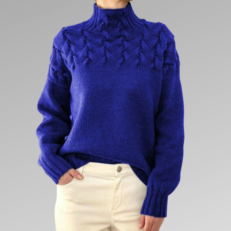 Emma™ | Elegant Cable Knit Sweater