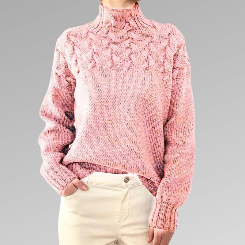 Emma™ | Elegant Cable Knit Sweater