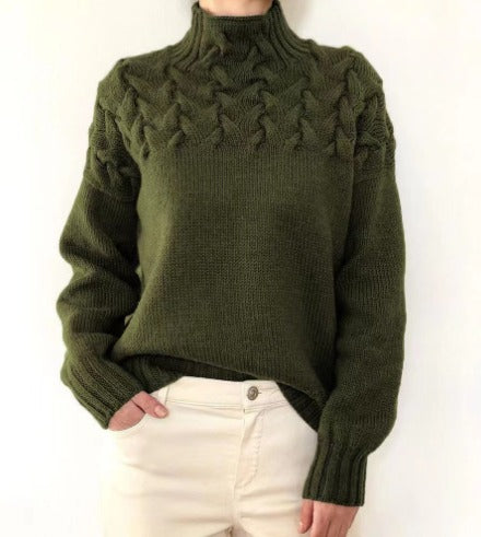 Emma™ | Elegant Cable Knit Sweater